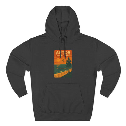 Aptos California Sunset Unisex - Pull-Over Cotton Blend Fleece Hoodie