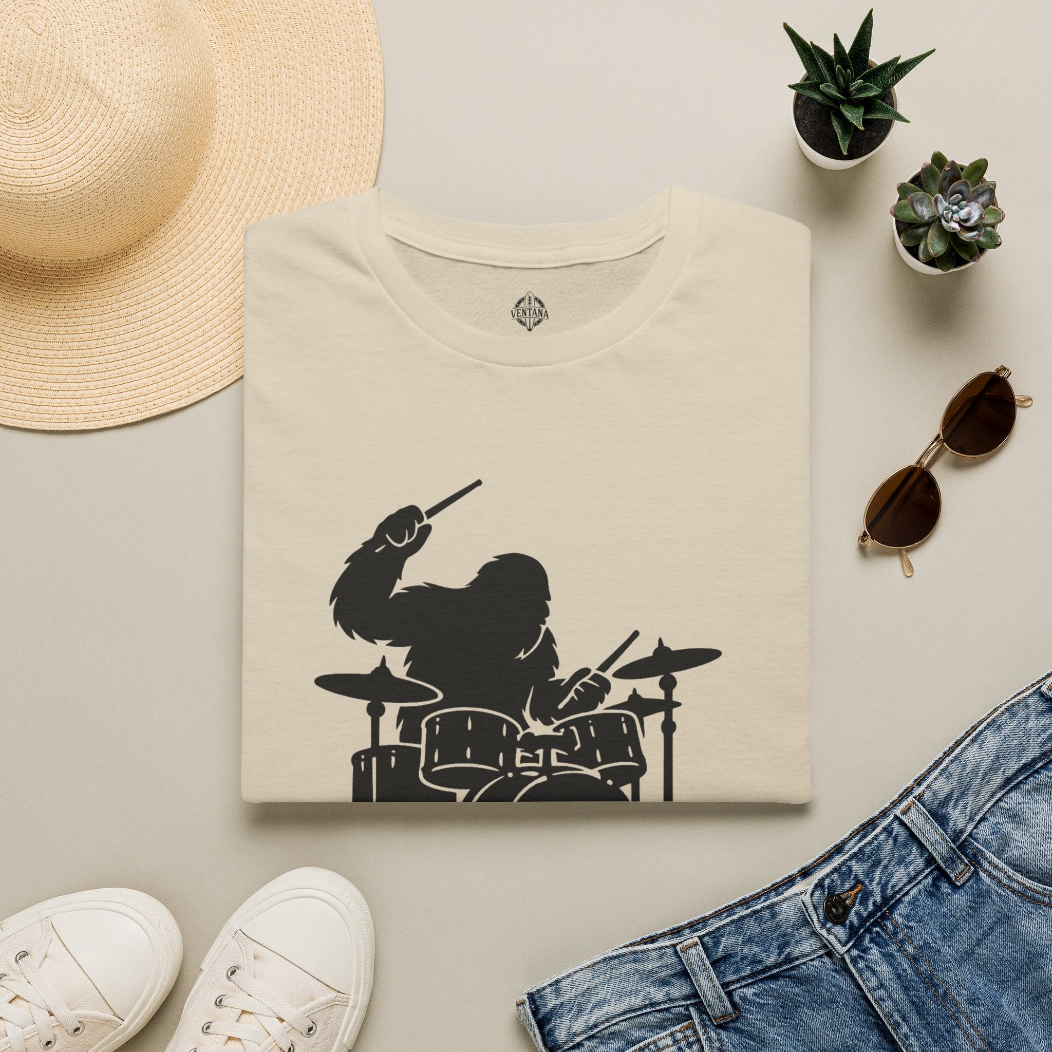 Ventana Drumsquatch Unisex - U.S. Cotton T-Shirt