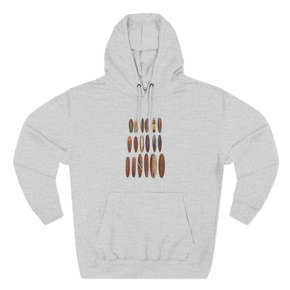Ventana Wooden Surfboards Unisex - Pull-Over Cotton Blend Fleece Hoodie