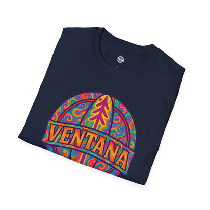 Ventana Psychedelic Treefish Logo - Soft Style U.S. Cotton T-Shirt