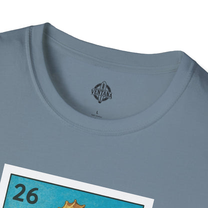 Seahorse Lotería Unisex - Soft Style U.S. Cotton T-Shirt (El Caballito del Mar)