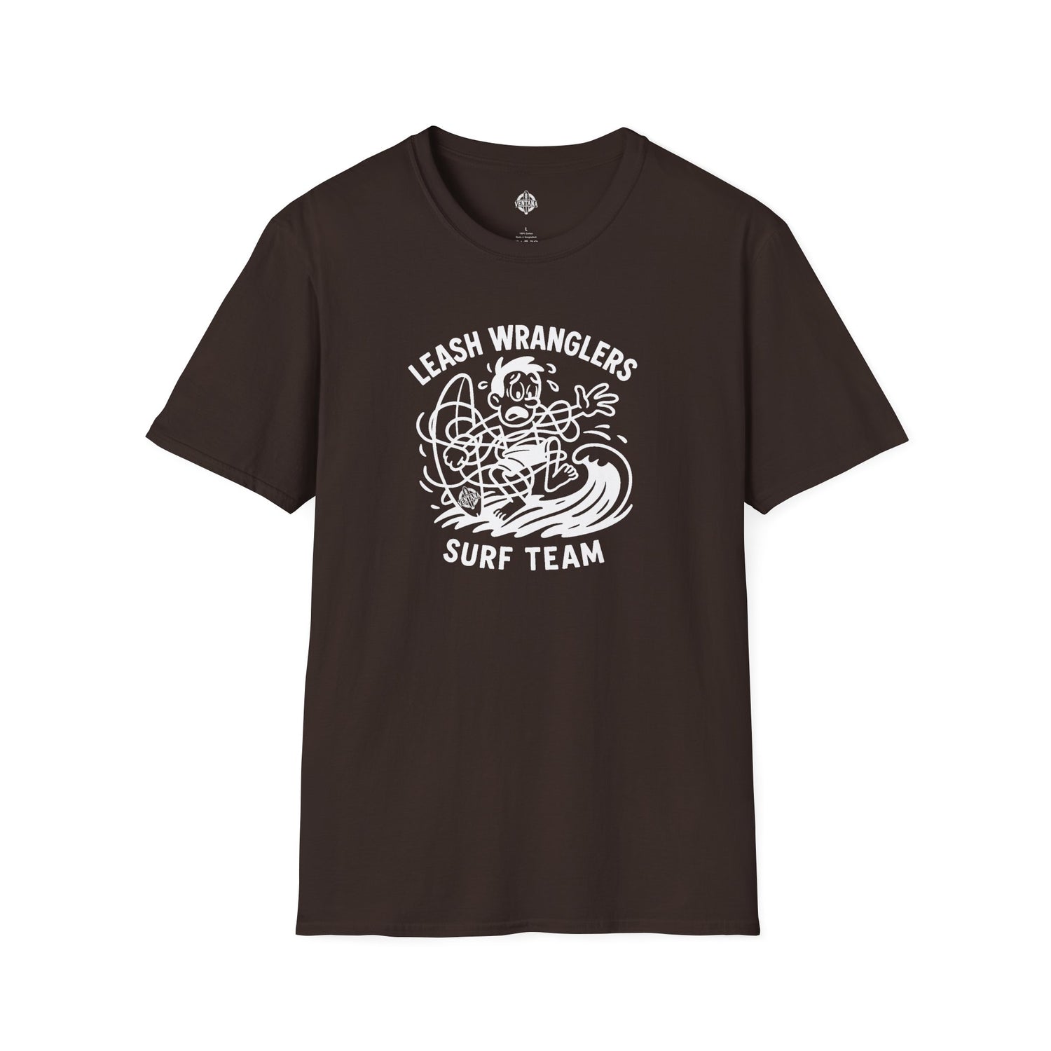 Leash Wranglers Surf Team Unisex - Soft Style U.S. Cotton T-Shirt