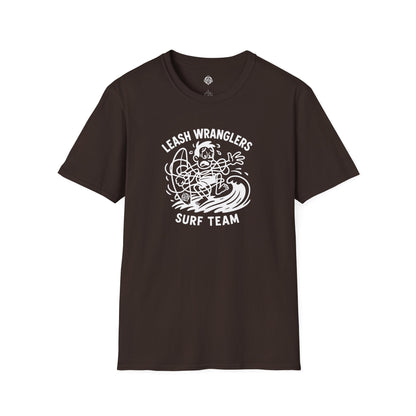 Leash Wranglers Surf Team Unisex - Soft Style U.S. Cotton T-Shirt