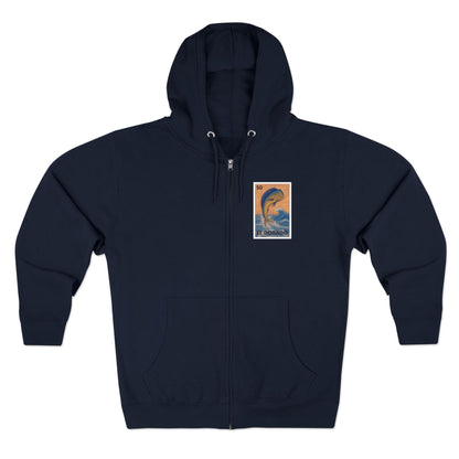 Dorado Lotería Unisex - Zip Cotton Blend Fleece Hoodie (El Dorado)