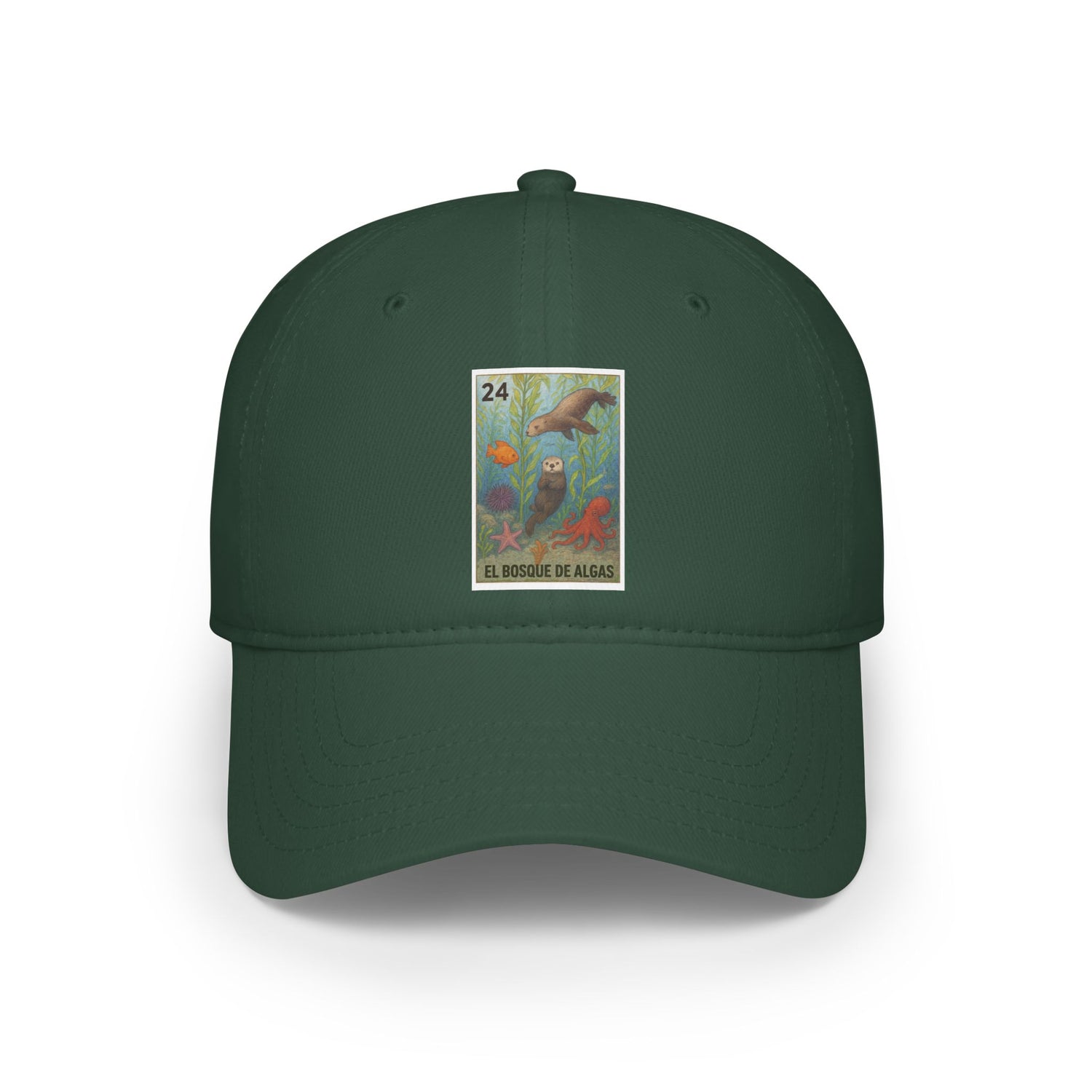 Kelp Forest Lotería Unisex - 100% Cotton Baseball Cap (El Bosque de Algas)