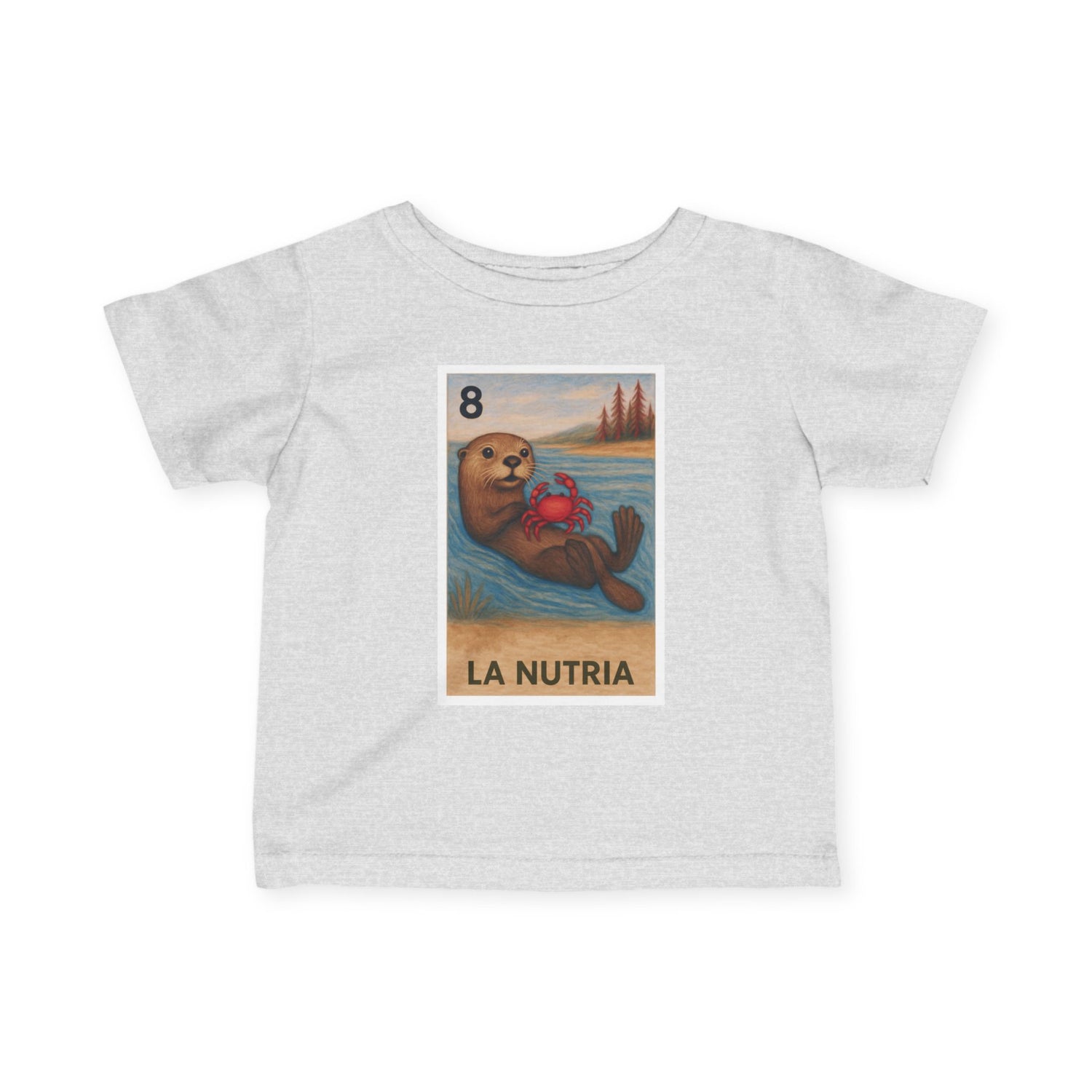 Sea Otter Lotería - Infant 100% Cotton T-Shirt (La Nutria)