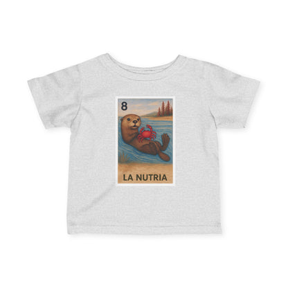 Sea Otter Lotería - Infant 100% Cotton T-Shirt (La Nutria)
