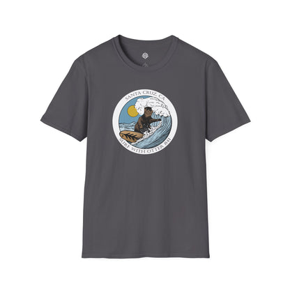 Surf with Otter 841 by Thiago Bianchini Unisex - Soft Style U.S. Cotton T-Shirt