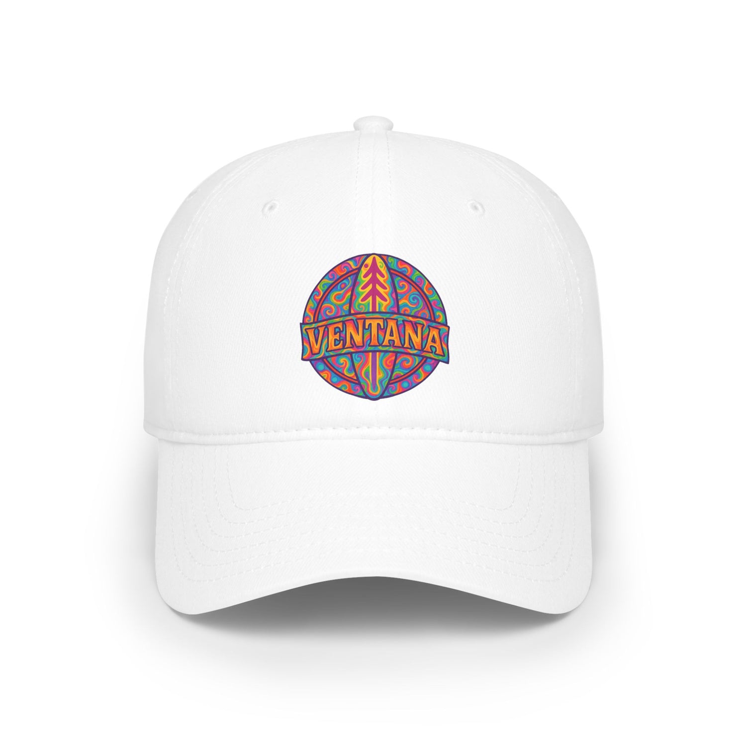 Ventana Psychedelic Treefish Logo - 100% Cotton Baseball Cap