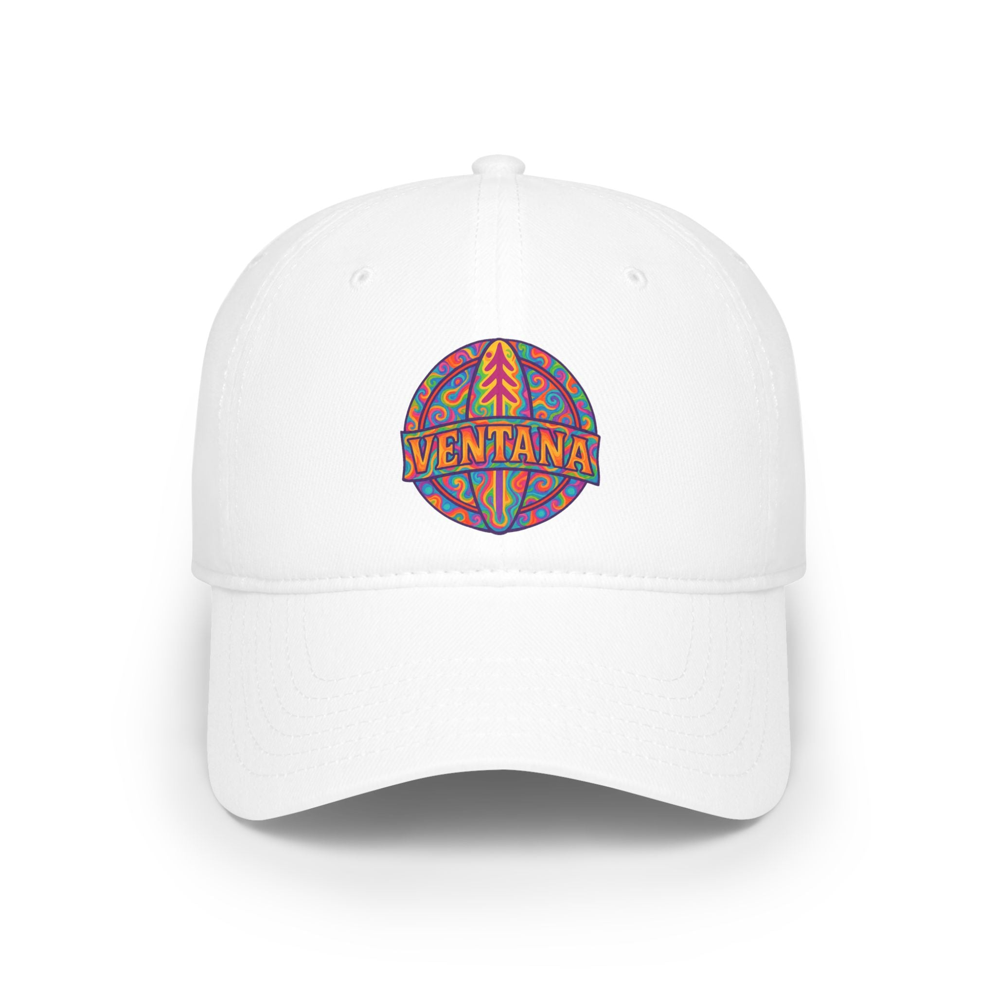Ventana Psychedelic Treefish Logo - 100% Cotton Baseball Cap