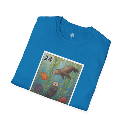 Kelp Forest Lotería Unisex - Soft Style U.S. Cotton T-Shirt (El Bosque de Algas)