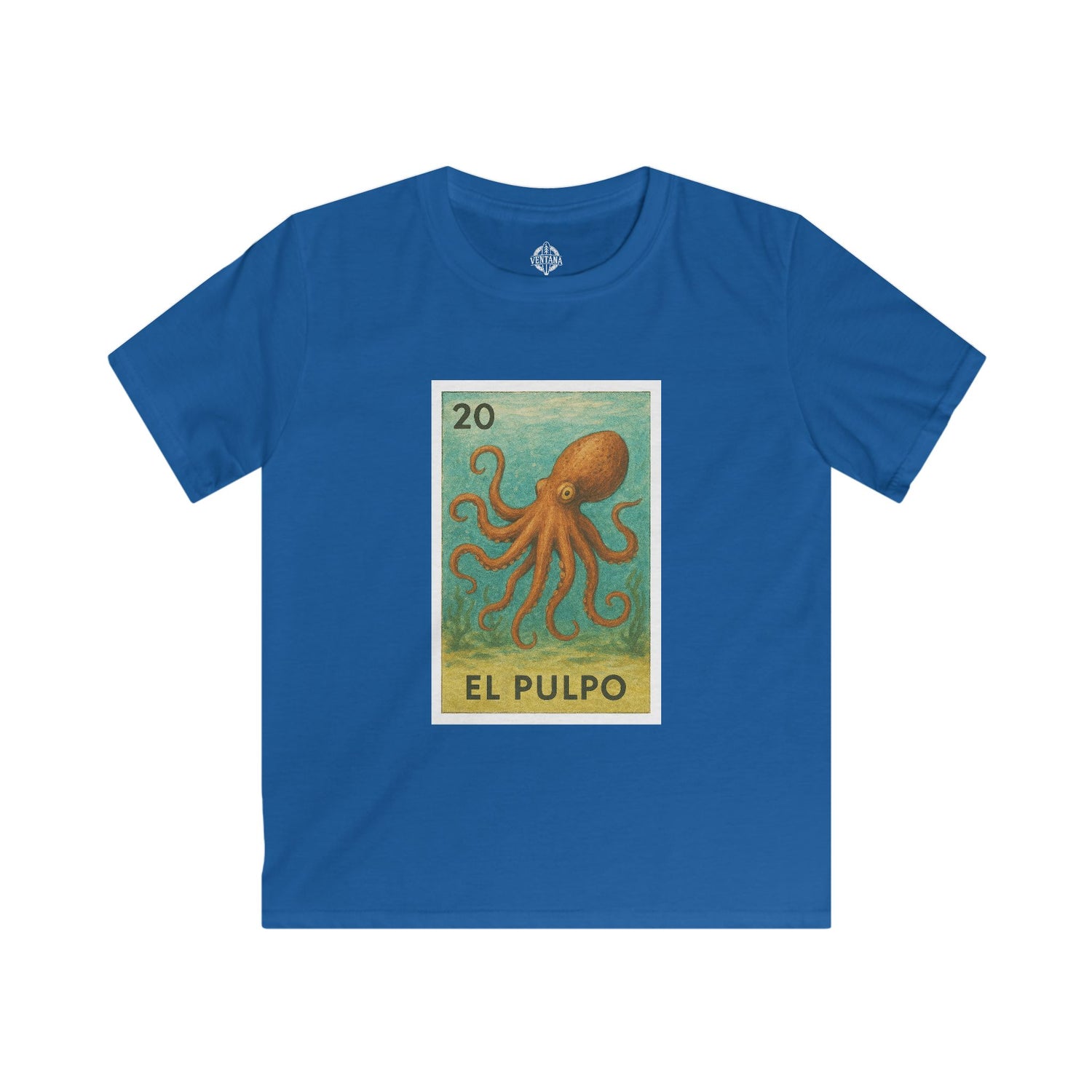 Octopus Lotería Kids - Soft Style U.S. Cotton T-Shirt (El Pulpo)
