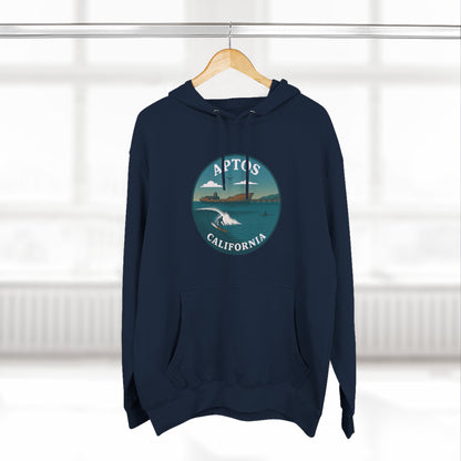 Aptos California Classic Unisex - Pull-Over Cotton Blend Fleece Hoodie