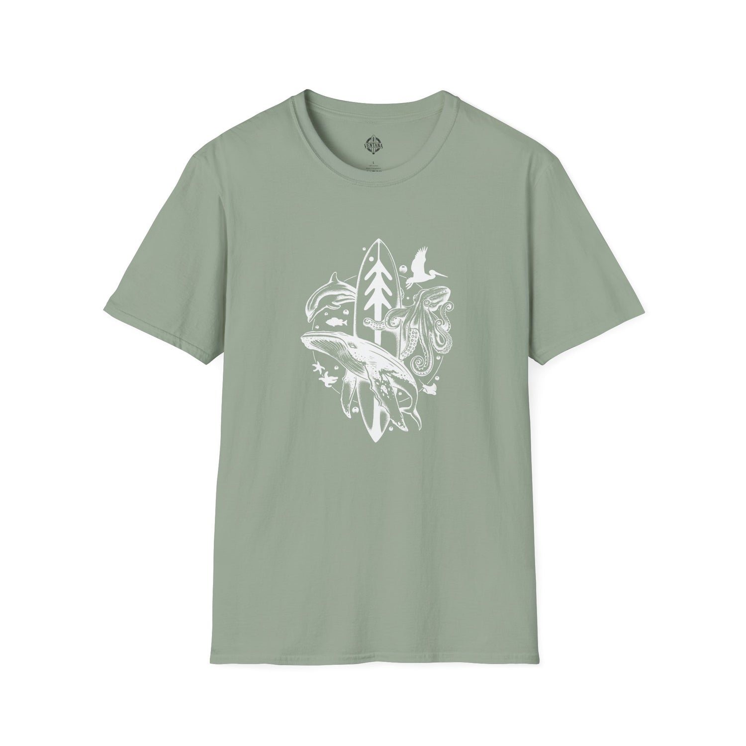 Ventana Monterey Bay by Thiago Bianchini Unisex - Soft Style U.S. Cotton T-Shirt
