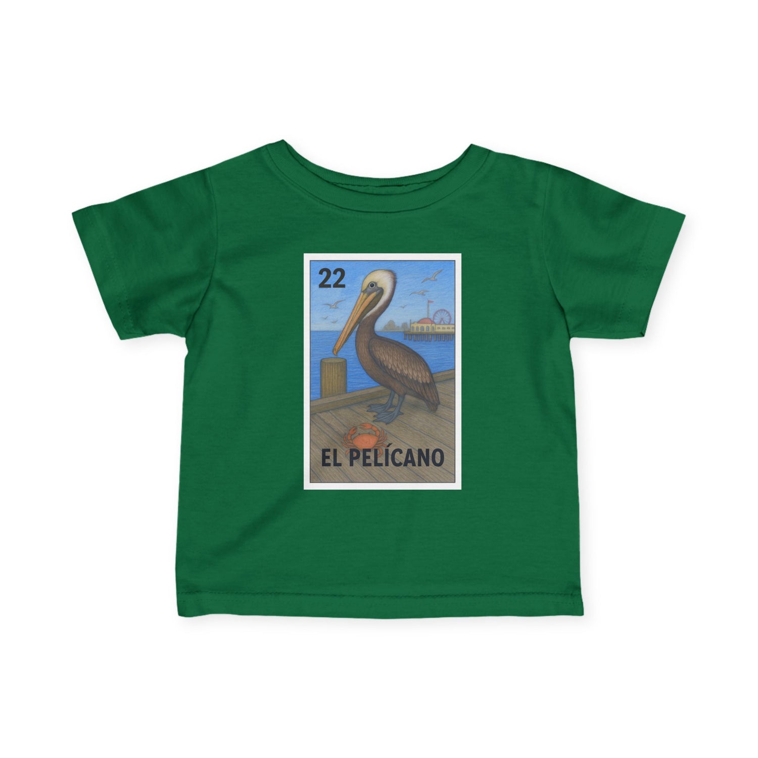 Pelican Lotería - Infant 100% Cotton T-Shirt (El Pelícano)