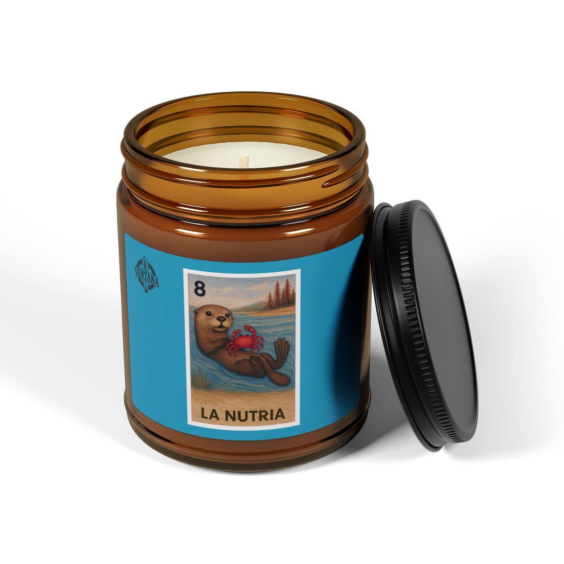 Sea Otter Lotería - Scented Soy Candle (La Nutria)