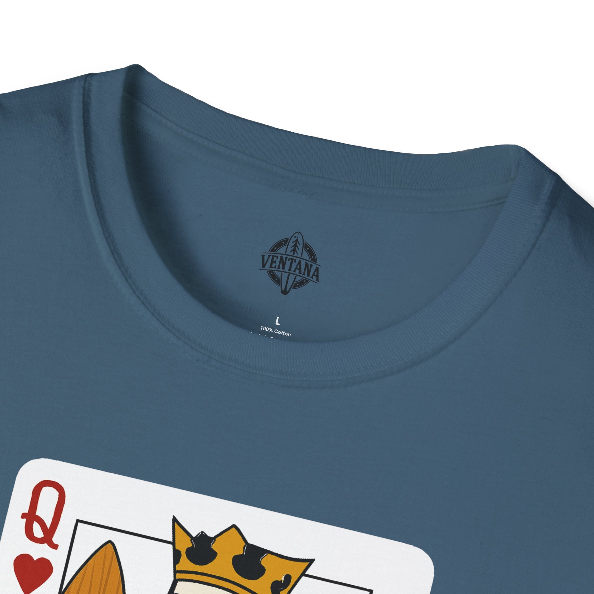 Queen of Hearts Surfer Unisex - U.S. Cotton T-Shirt