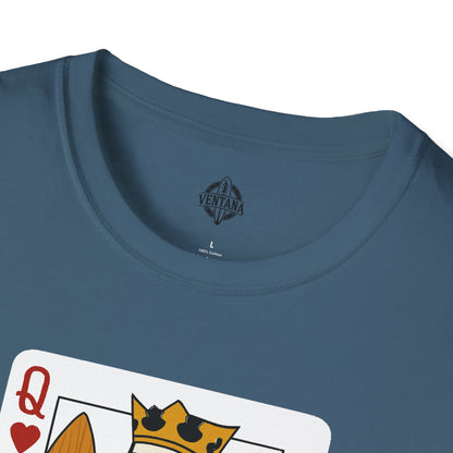 Queen of Hearts Surfer Unisex - U.S. Cotton T-Shirt