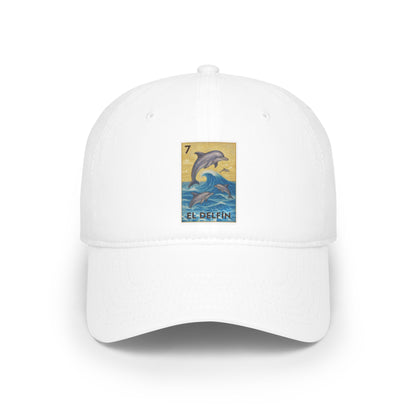 Dolphin Lotería Unisex - 100% Cotton Baseball Cap (El Delfín)