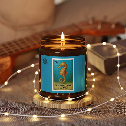 Seahorse Lotería - Scented Soy Candle (El Caballito del Mar)