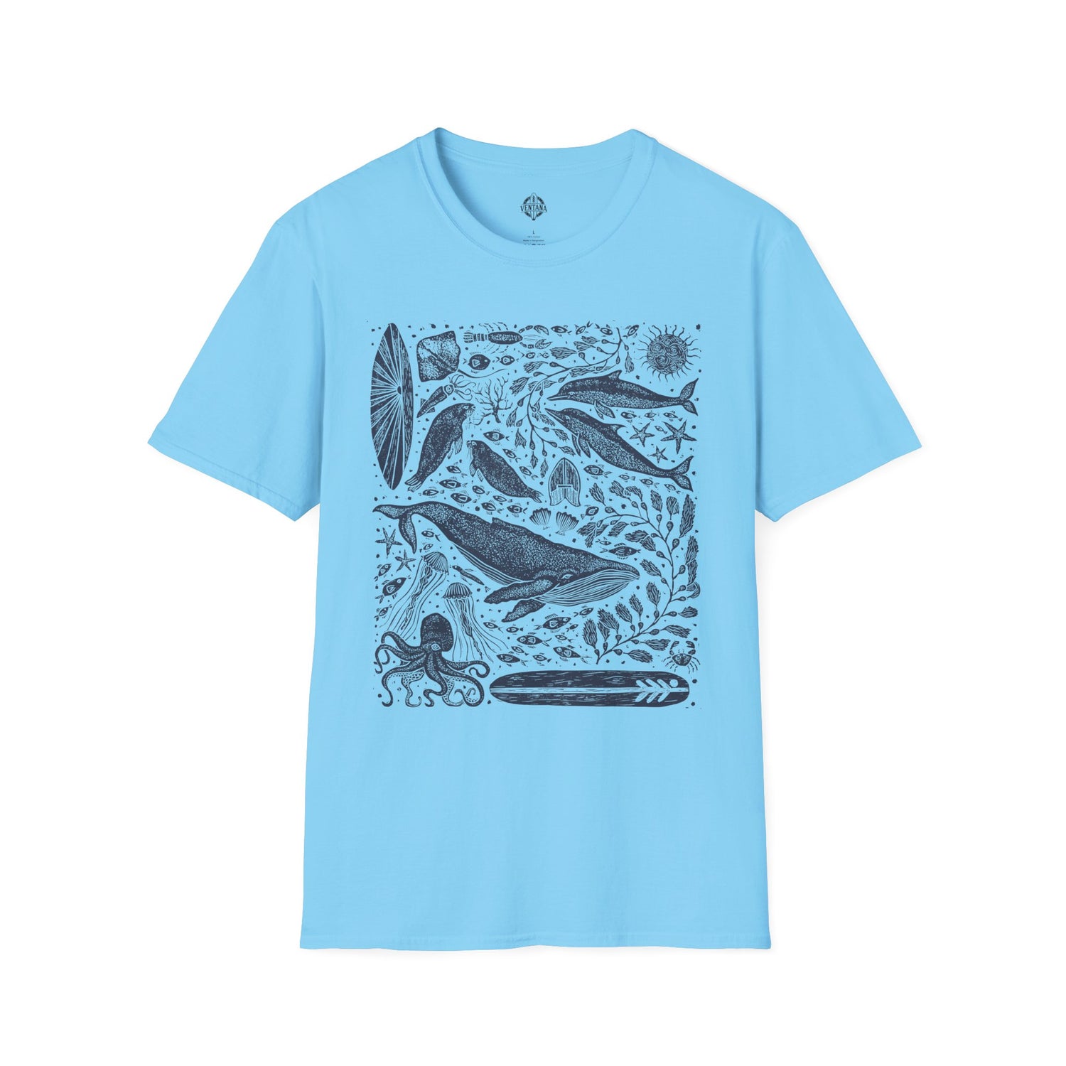Ventana Marine Life by Lili Arnold Unisex - Soft Style U.S. Cotton T-Shirt
