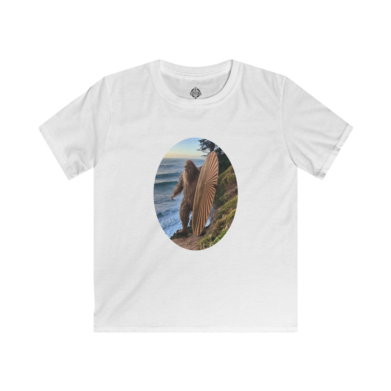 Ventana Real Surfsquatch Kids - Soft Style U.S. Cotton T-Shirt