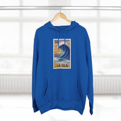 Wave Lotería Unisex - Pull-Over Cotton Blend Fleece Hoodie (La Ola)