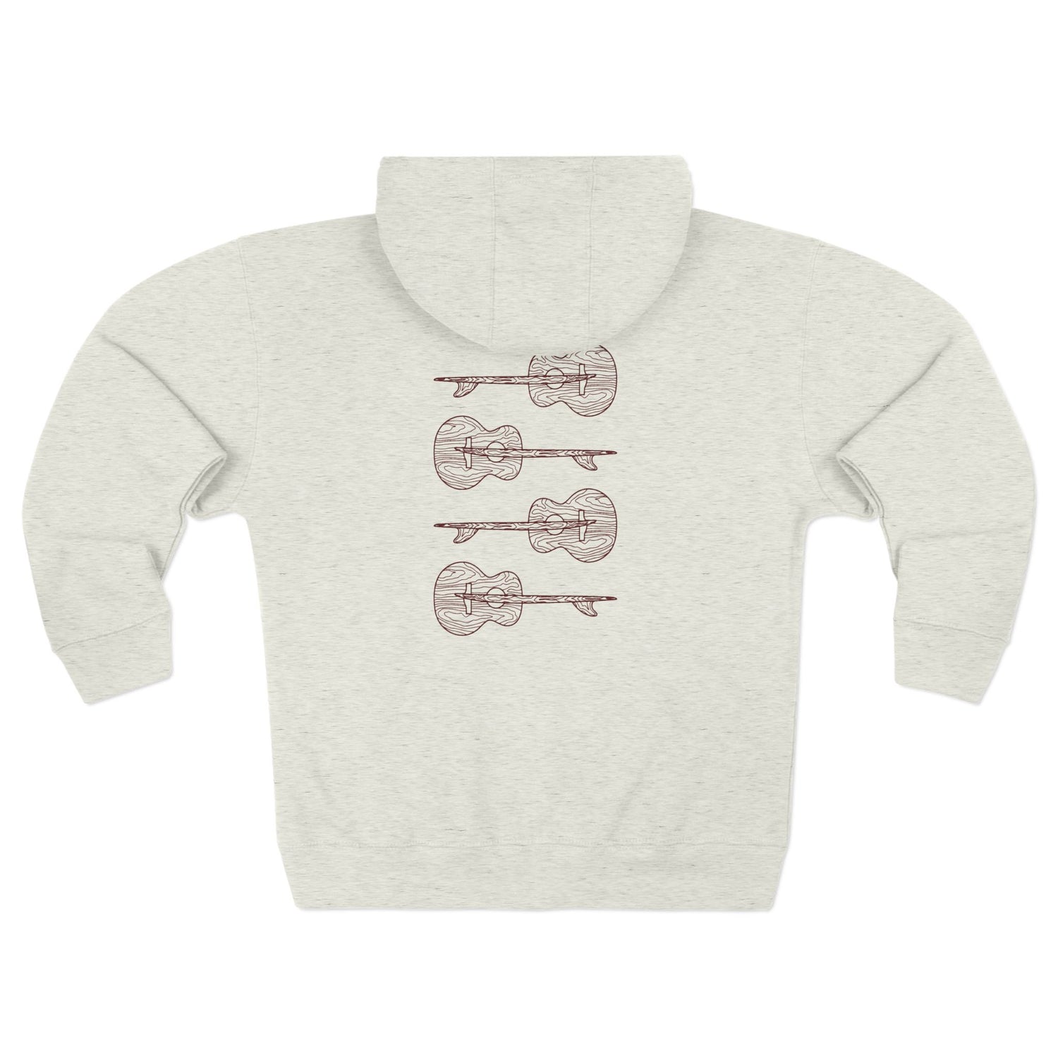 Ventana Santa Cruz Guitar Collab Unisex - Zip Cotton Blend Fleece Hoodie