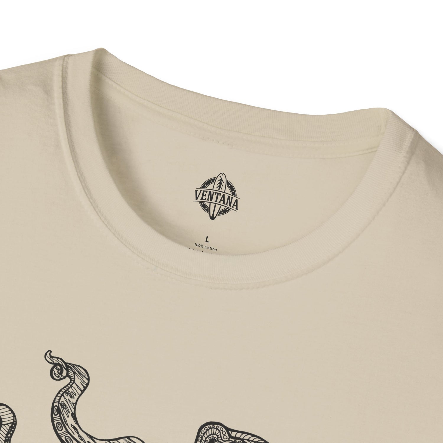 Ventangle Octopus Unisex - Soft Style U.S. Cotton T-Shirt