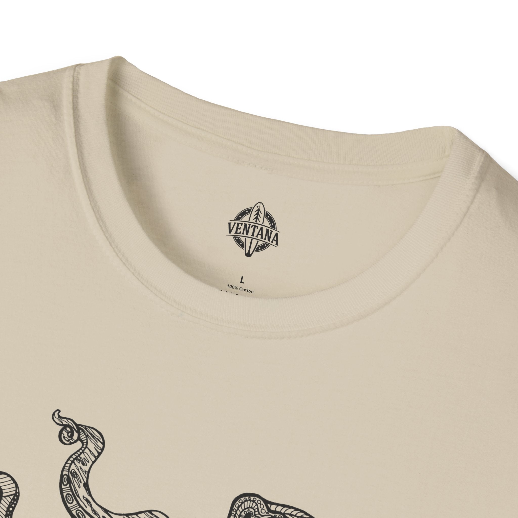 Ventangle Octopus Unisex - Soft Style U.S. Cotton T-Shirt