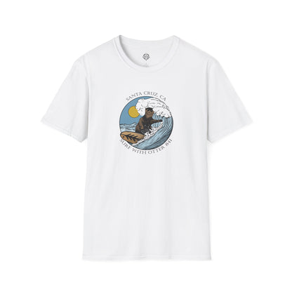 Surf with Otter 841 by Thiago Bianchini Unisex - Soft Style U.S. Cotton T-Shirt