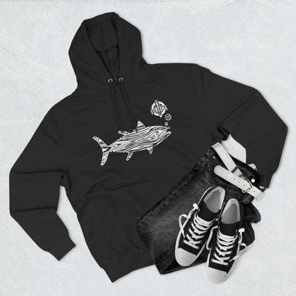 Ventana Wooden Tuna Unisex - Pull-Over Cotton Blend Fleece Hoodie