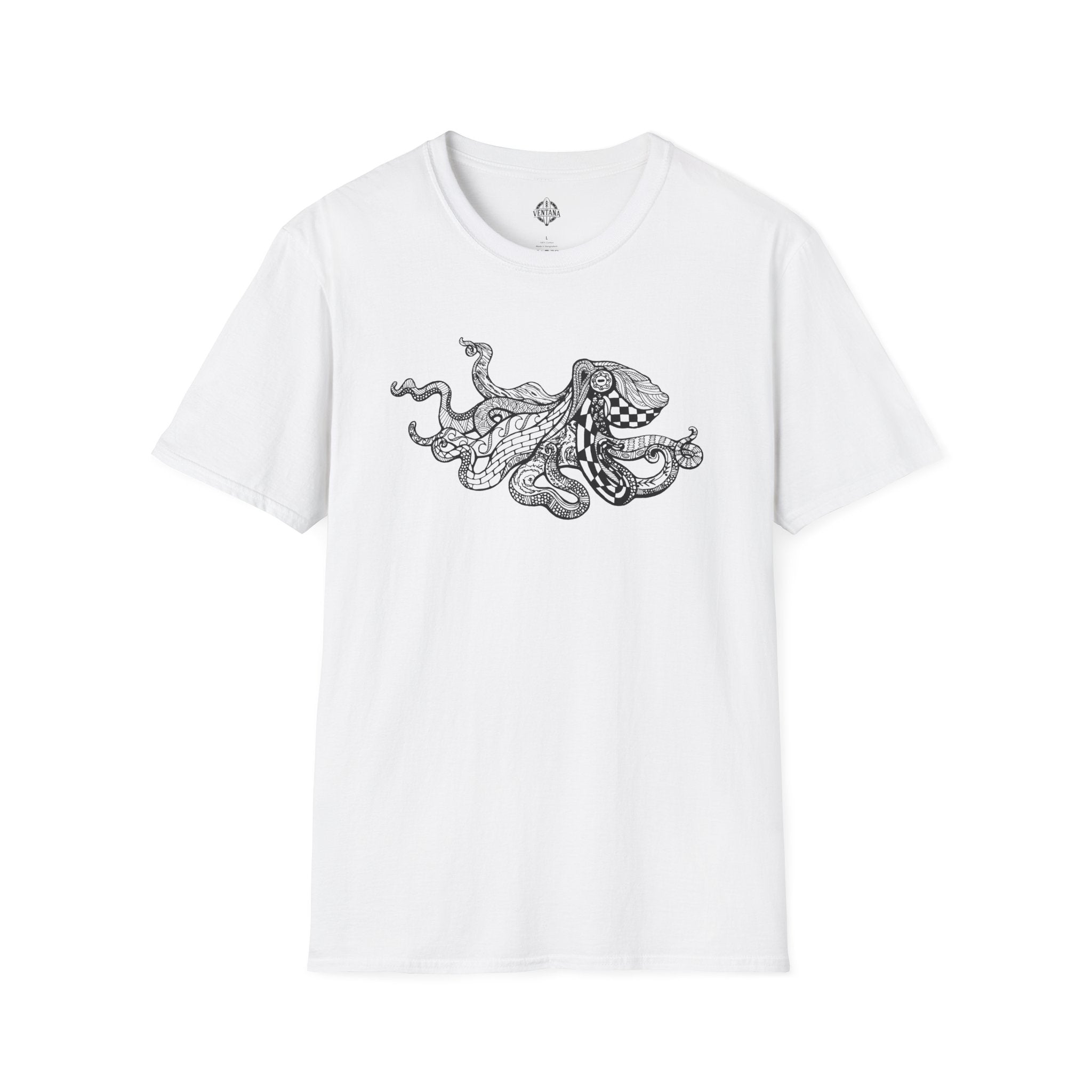 Ventangle Octopus Unisex - Soft Style U.S. Cotton T-Shirt