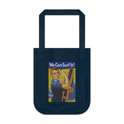 Rosie the Surfer Organic Cotton Tote Bag