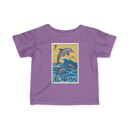 Dolphin Lotería - Infant 100% Cotton T-Shirt (El Delfín)