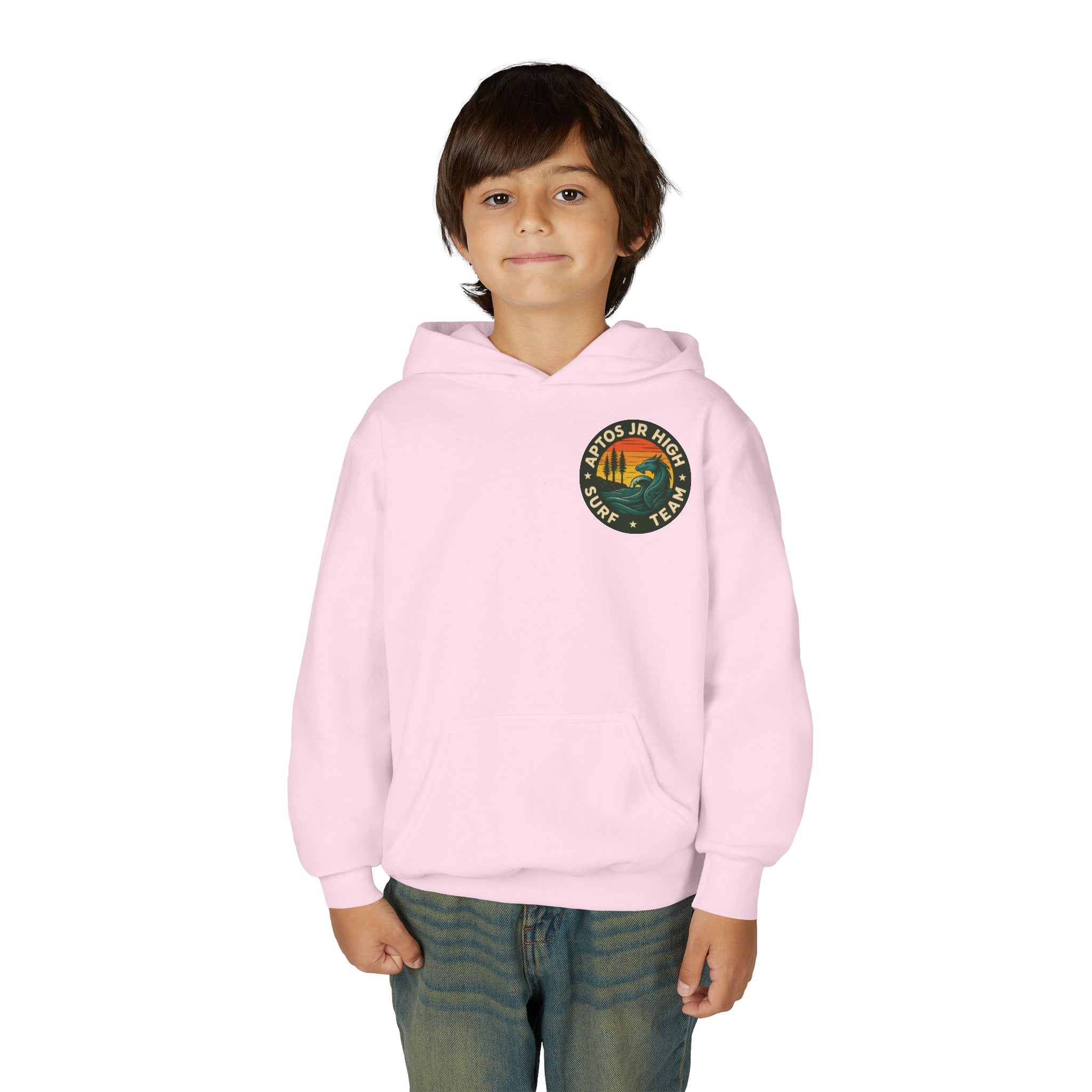 Aptos Jr High Surf Team Youth Pull-Over Hoodie - Heavy Blend Sweatshirt