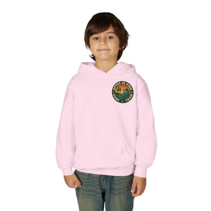 Aptos Jr High Surf Team Youth Pull-Over Hoodie - Heavy Blend Sweatshirt