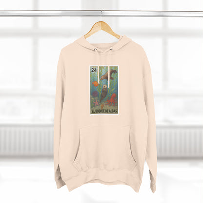 Kelp Forest Lotería Unisex - Pull-Over Cotton Blend Fleece Hoodie (El Bosque de Algas)
