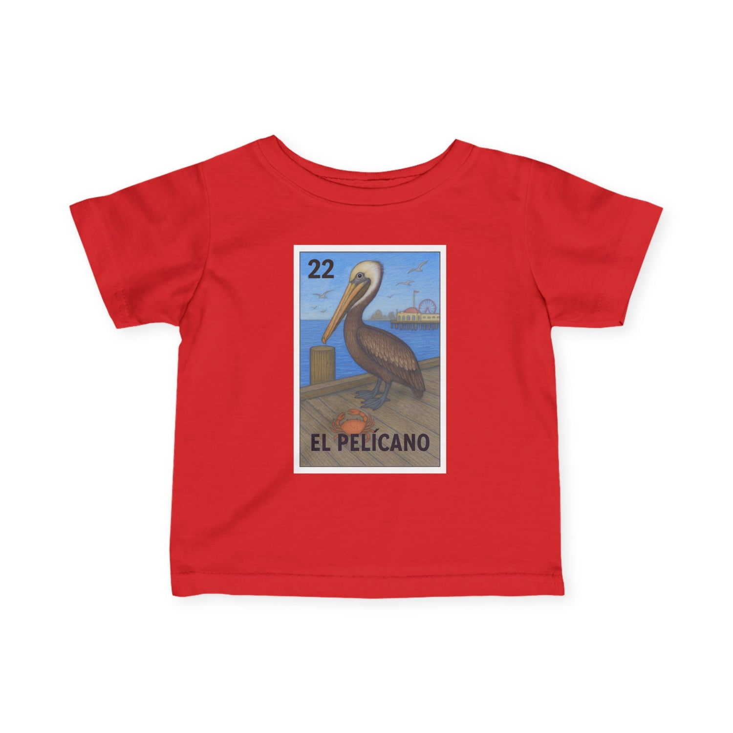 Pelican Lotería - Infant 100% Cotton T-Shirt (El Pelícano)