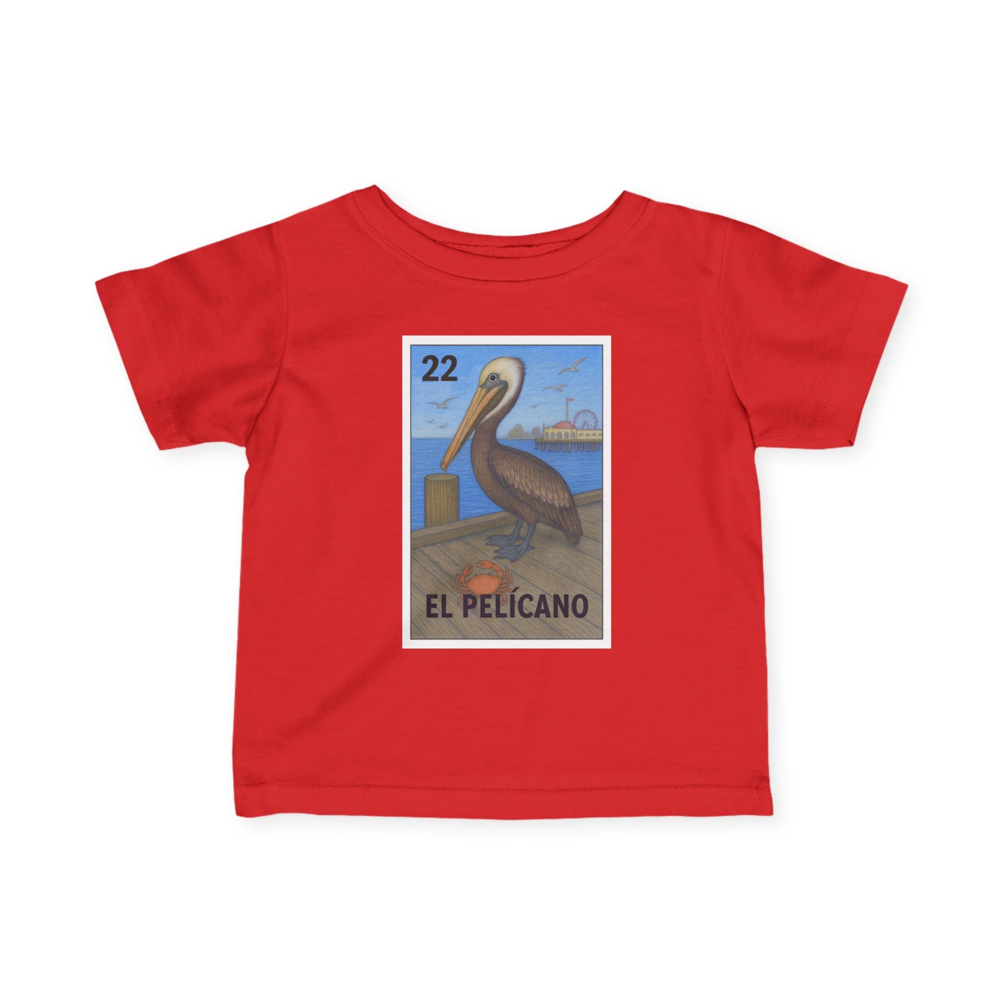 Pelican Lotería - Infant 100% Cotton T-Shirt (El Pelícano)