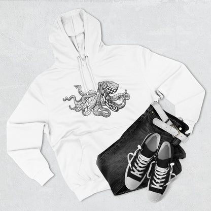 Ventangle Octopus Unisex - Pull-Over Cotton Blend Fleece Hoodie