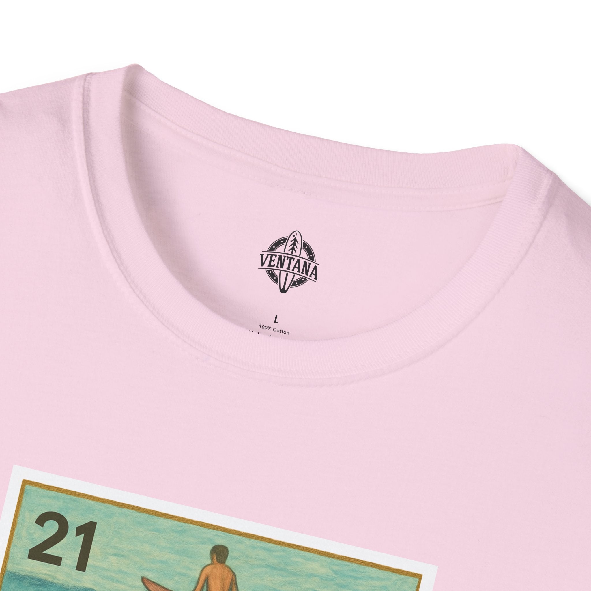 Shark Lotería Unisex - Soft Style U.S. Cotton T-Shirt (El Tiburón)