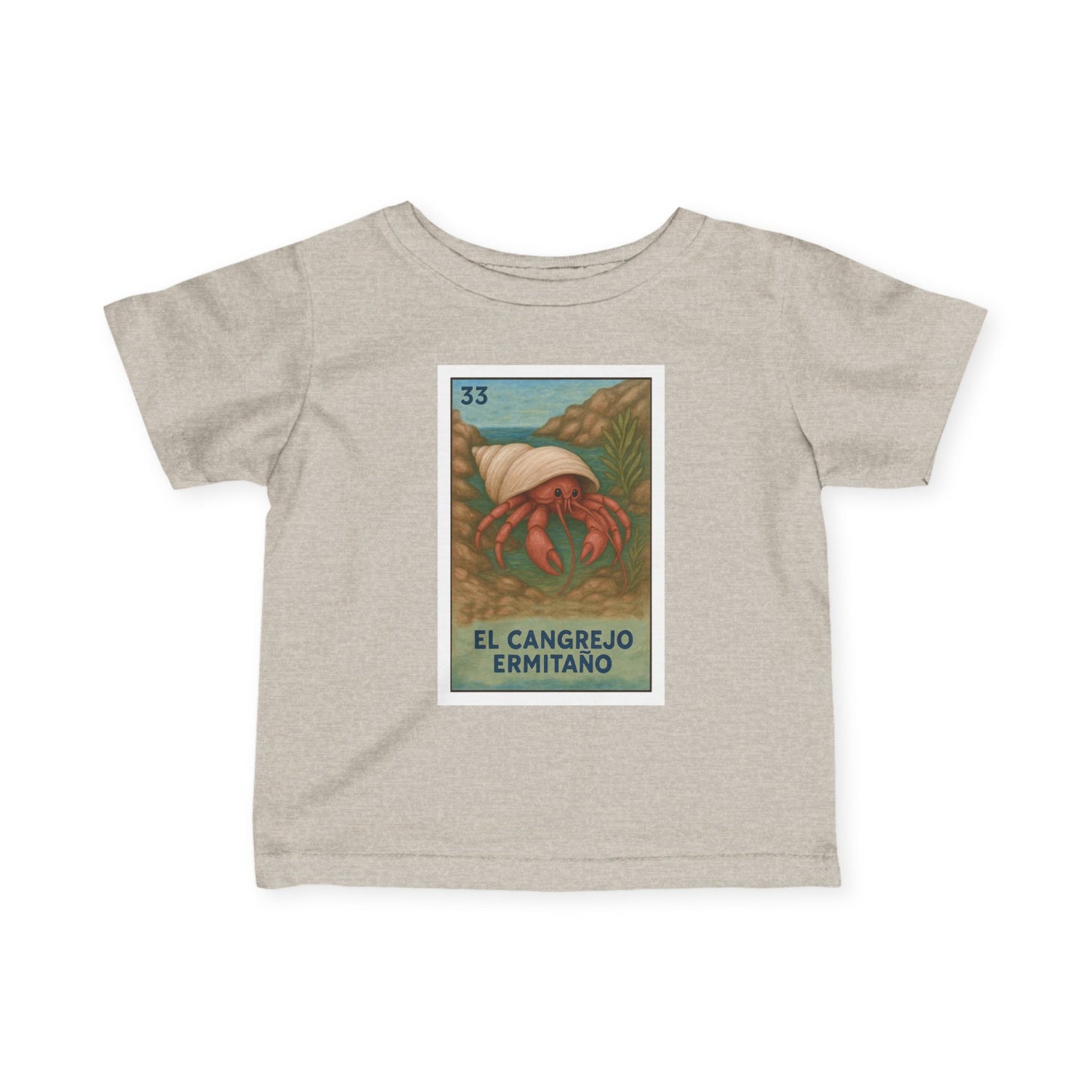 Hermit Crab Lotería - Infant 100% Cotton T-Shirt (El Cangrejo Ermitaño)