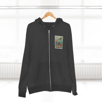 Kelp Forest Lotería Unisex - Zip Cotton Blend Fleece Hoodie (El Bosque de Algas)