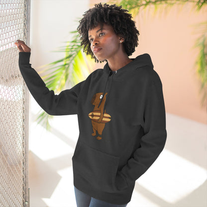 Capybara Surfer Unisex - Pull-Over Cotton Blend Fleece Hoodie