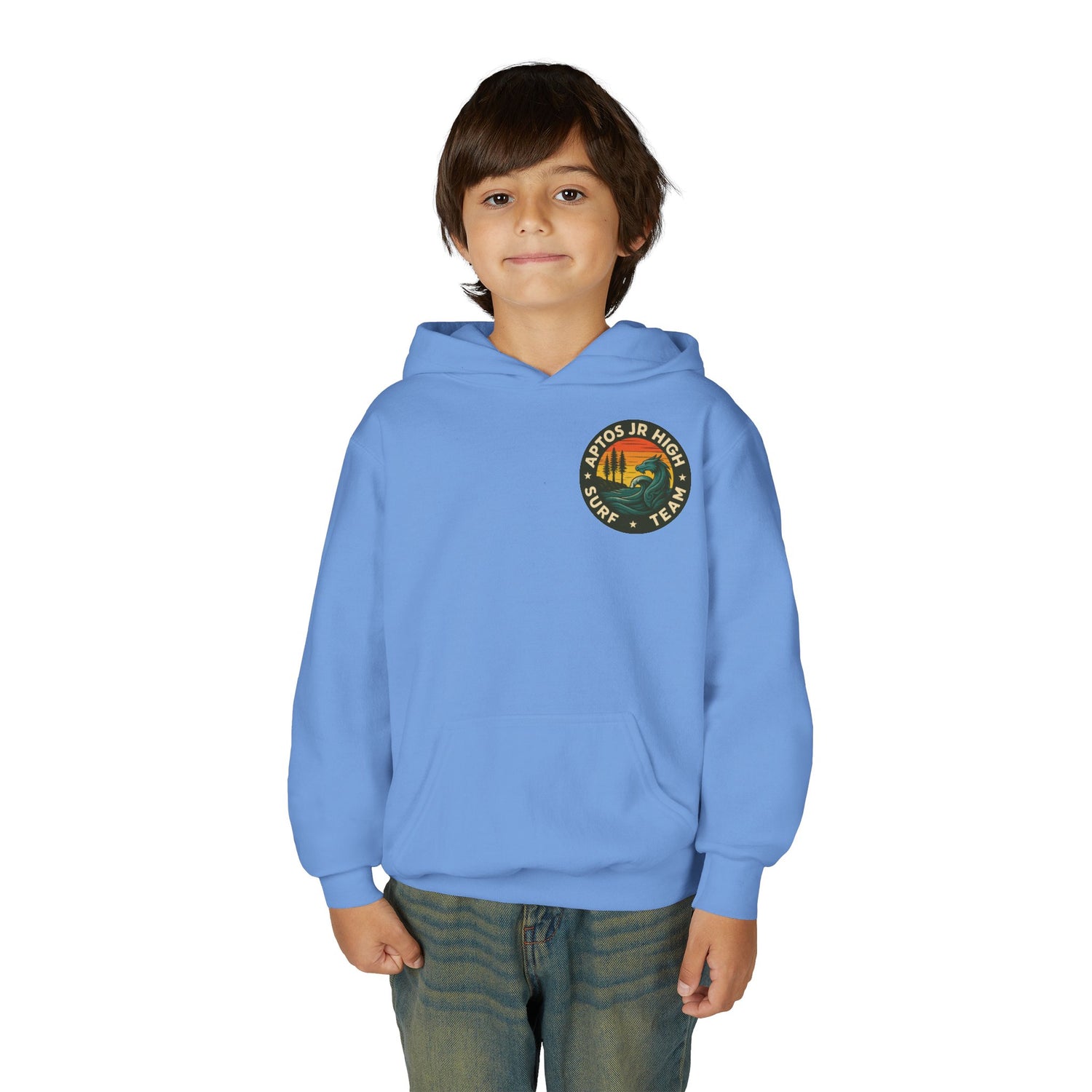 Aptos Jr High Surf Team Youth Pull-Over Hoodie - Heavy Blend Sweatshirt