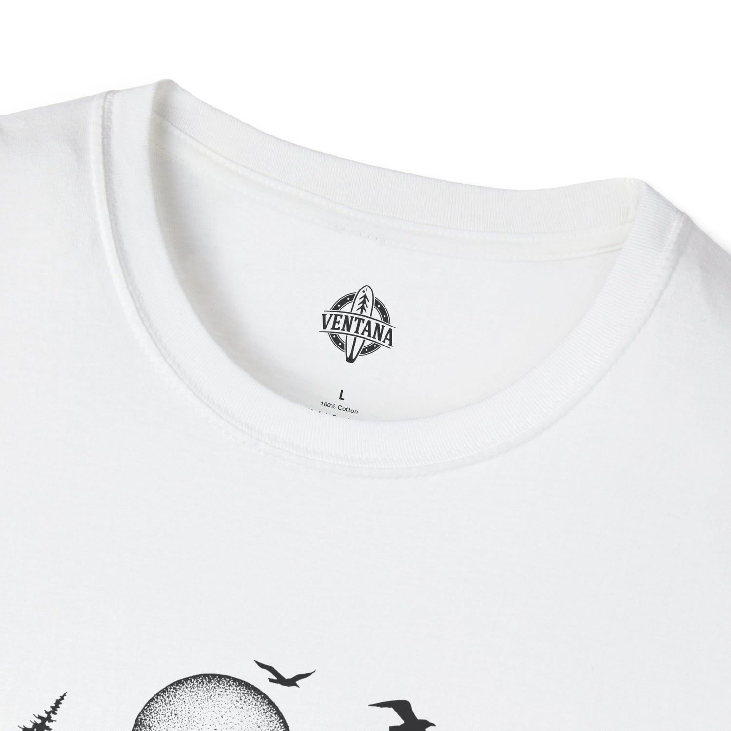 Ventana Surfsquatch by Thiago Bianchini Unisex - Soft Style U.S. Cotton T-Shirt