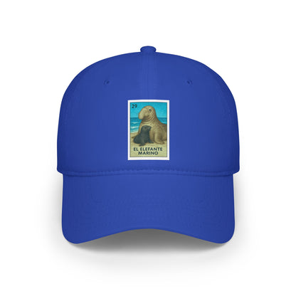 Elephant Seal Lotería Unisex - 100% Cotton Baseball Cap (El Elefante Marino)