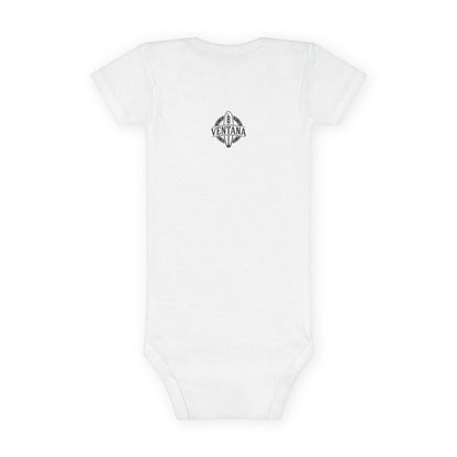 Rosie the Surfer - Baby Short Sleeve 100% Cotton Onesie