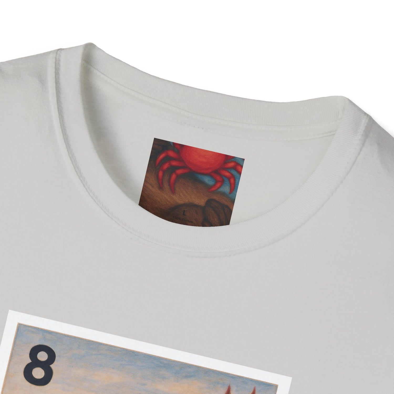 Sea Otter Lotería Unisex - Soft Style U.S. Cotton T-Shirt (La Nutria)